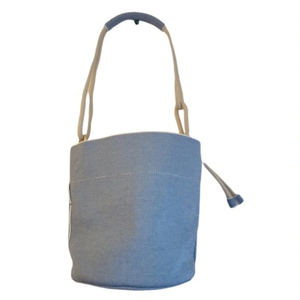 Rothy's The Pail Drawstring Bag in Indigo Cloud - Picture 3 of 10